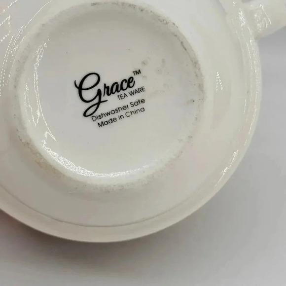 Grace Teaware Black Josephine Stripes & Dots Fine Porcelain Teapot Replacement - Picture 6 of 7